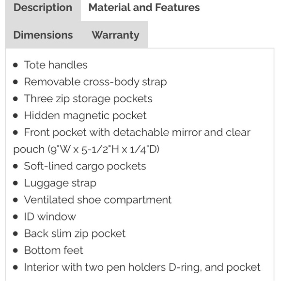 NEW Lug Puddle Jumper Convertible Tote Overnight / Gym Bag Infinity Series Black - Picture 9 of 10